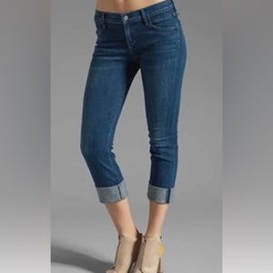 Citizen of Humanity Cropped Straight Leg Roll Cuff Denim Size 26